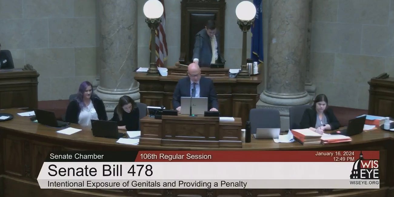 Wisconsin Senate passes anti-nudity bills
