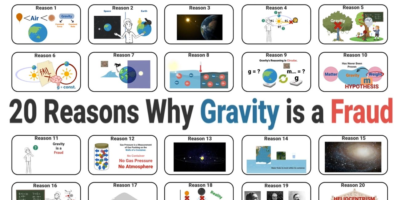 20 Reasons Why Gravity is a Fraud