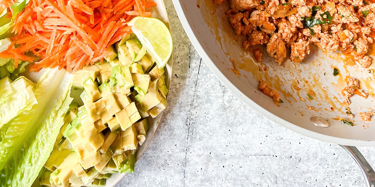 30-minute pork and kimchi CYOA bowls