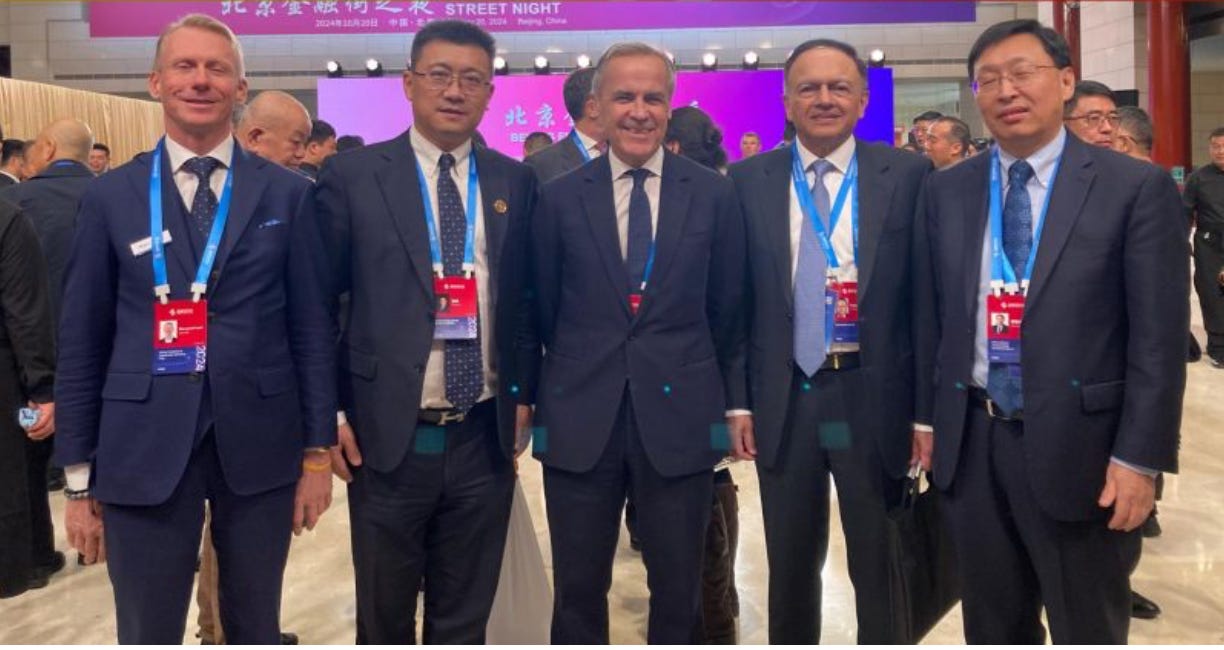Carney at the Financial Street Forum in Beijing in October 2024