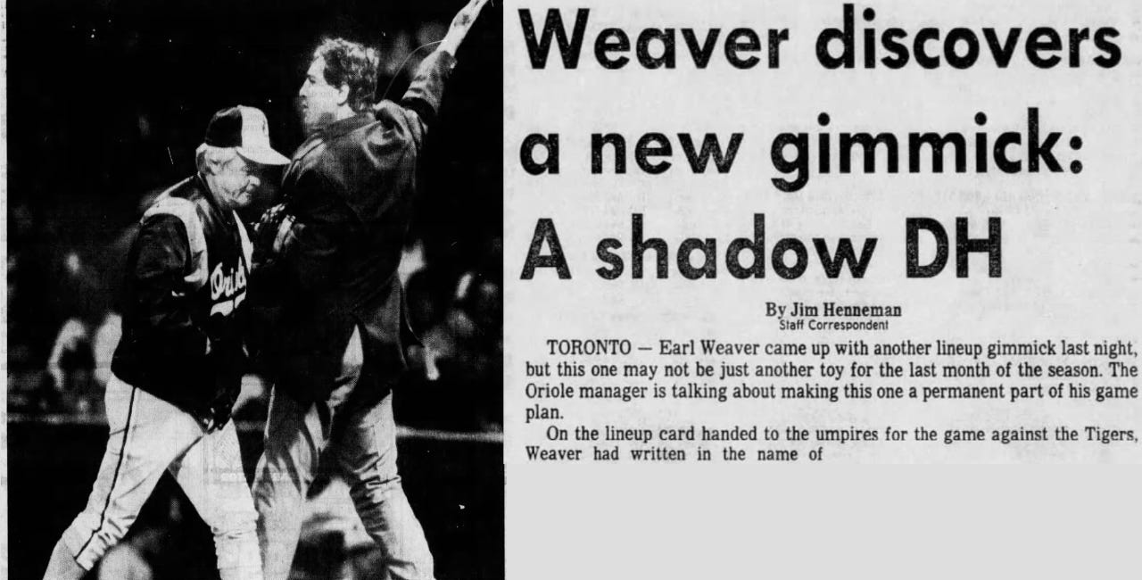 Earl Weaver's Phantom DH
