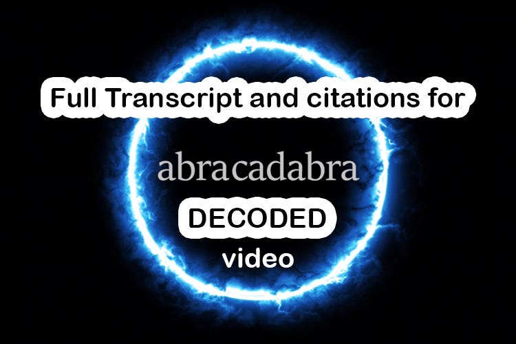 Why is it important to track down the meaning of Abracadabra?