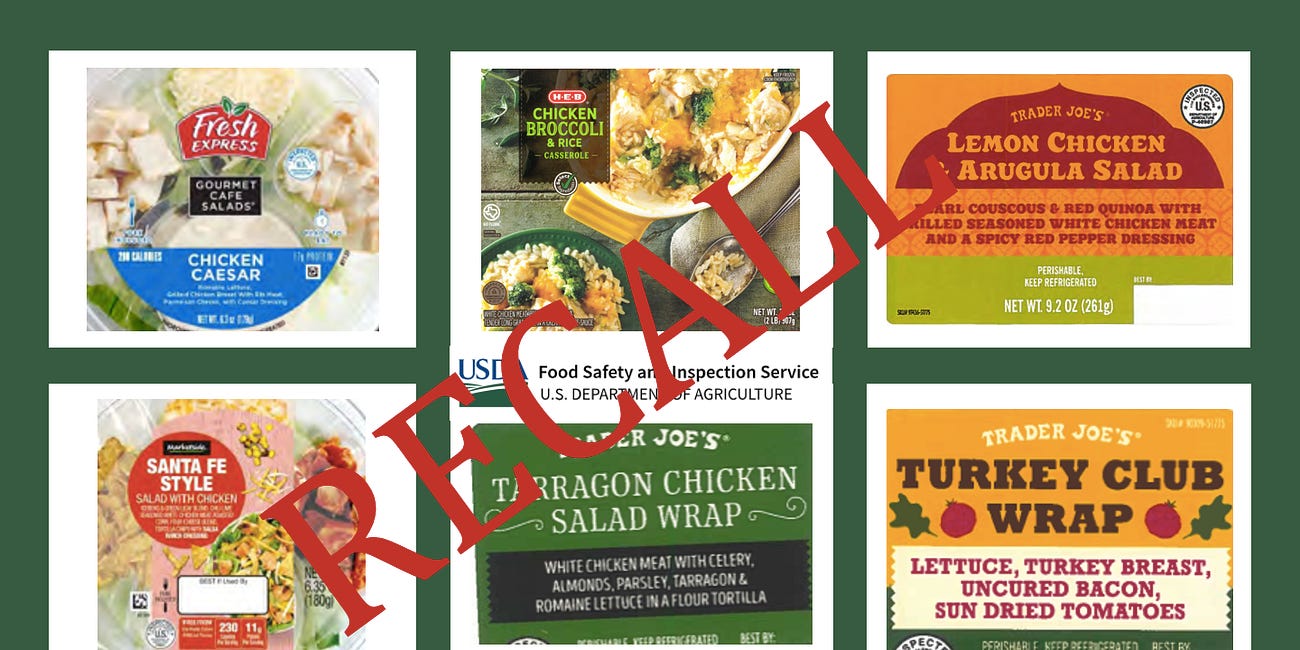 The USDA Recalls 10 Million Pounds of Ready-To-Eat Foods