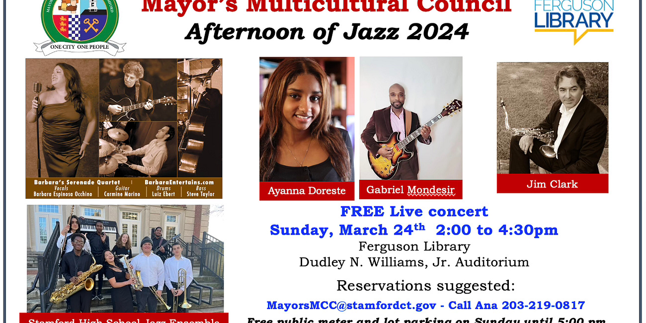 Mayor’s Multicultural Council’s “Afternoon of Jazz” Returns for 2024 at Ferguson Library