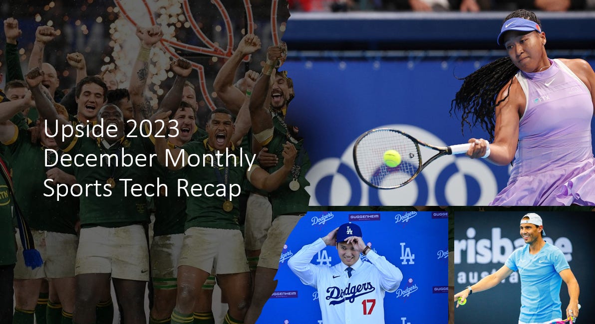 🔎📈 2023 December Recap: Happy New Year! Latest Tech in American Football? VR Flight Simulator. NIL Youth Sports Market To Grow to $90B By 2026. $107M Raised From Sports Tech Startups in Dec "23 