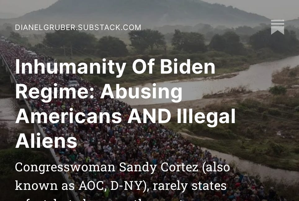 Inhumanity Of Biden Regime: Abusing Americans AND Illegal Aliens