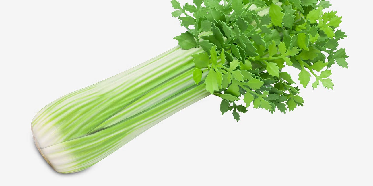 Here's a stalk of celery with unbelievable inflation. It's nearly $5,000!