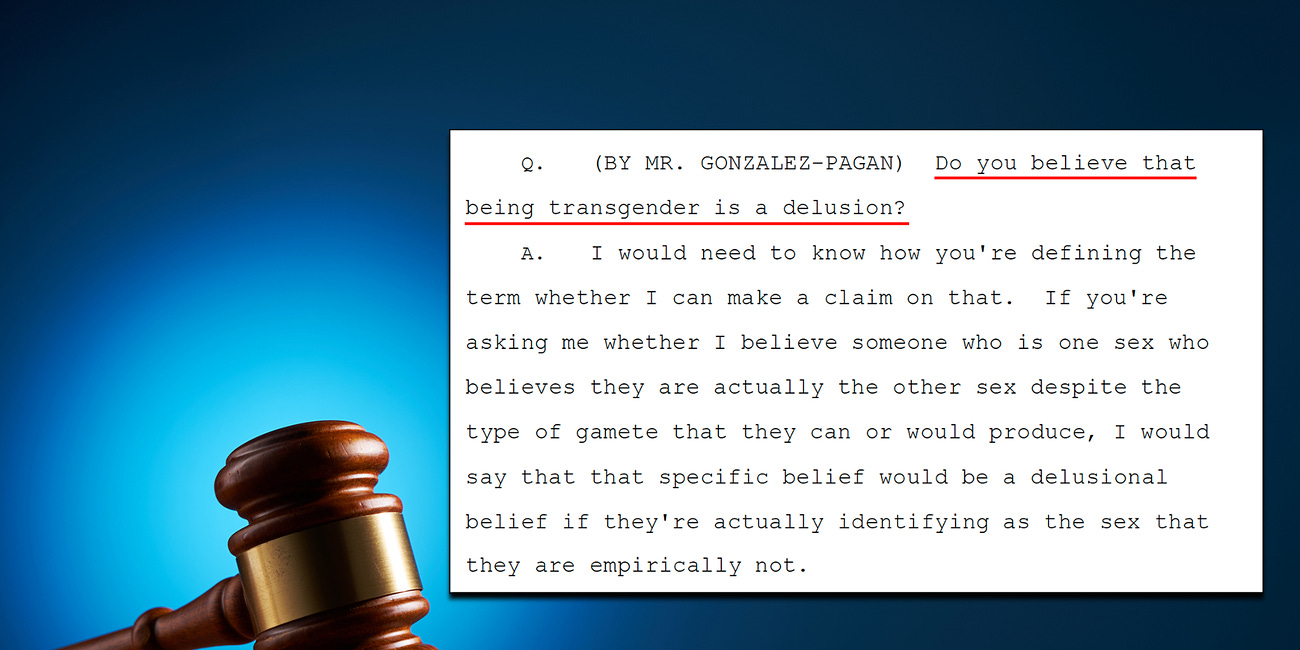 Defending Reality: My Expert Testimony on the Biology of Sex 