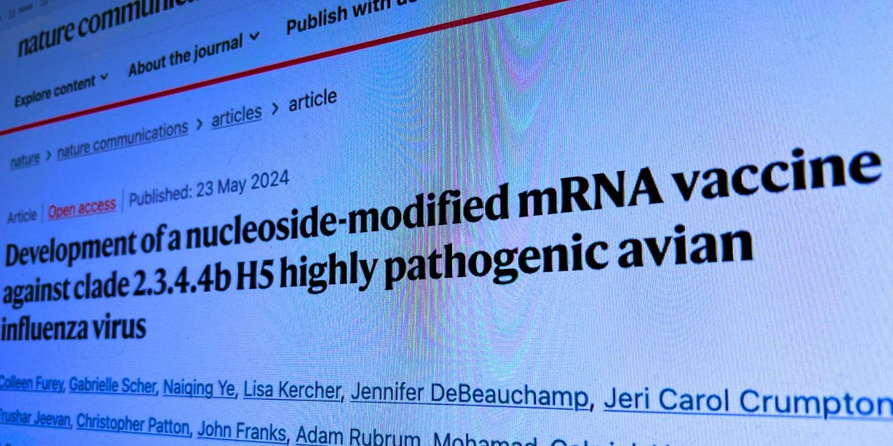 USDA Developed mRNA Bird Flu Vaccine Against 2.3.4.4b H5N1 As It Made That Virus More Infectious and Deadly with Gain-of-Function—Now the Same Virus Subtype Is Causing the Next Pandemic