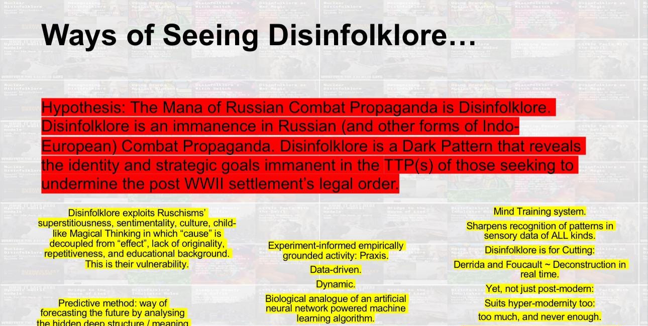 Ways of Seeing Disinfolklore I