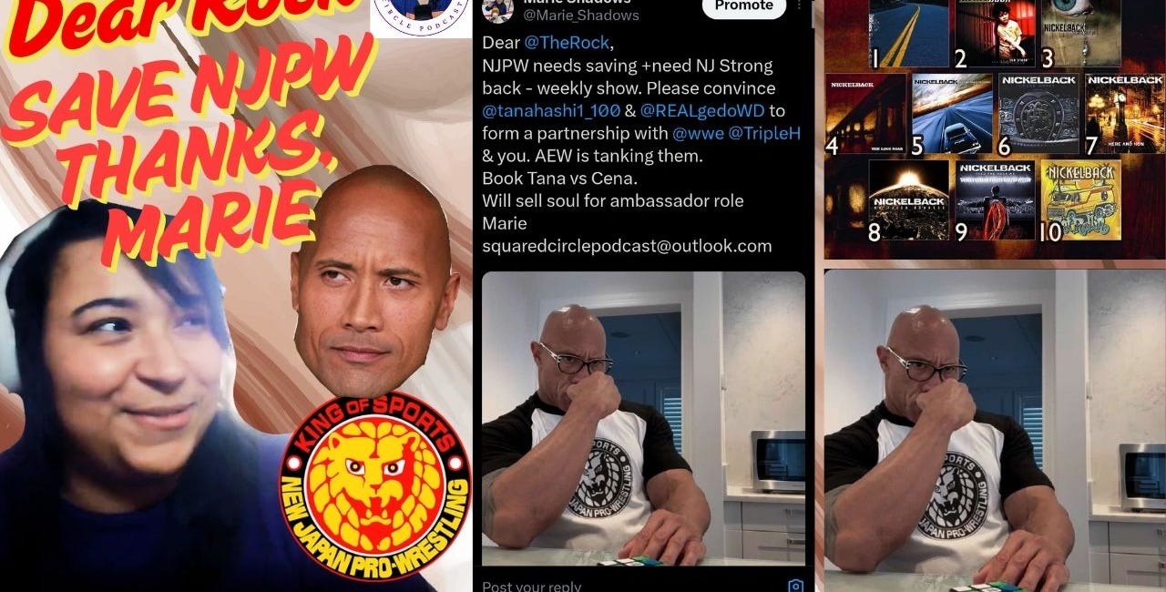 Dear Rock, Save NJPW. Thanks, Marie. [Substack Livestream Replay]