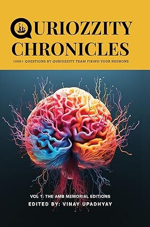 IZ #25.165 - [#ShelfAware] The ‘Quriozzity Chronicles’ Quiz Book 