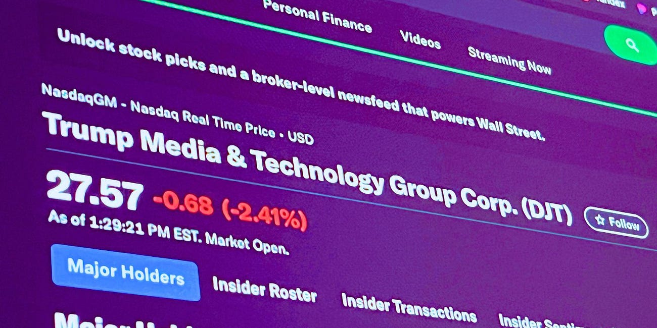 BlackRock, Vanguard Hold 13 Million Shares in Trump Media Corp Valued at $350 Million
