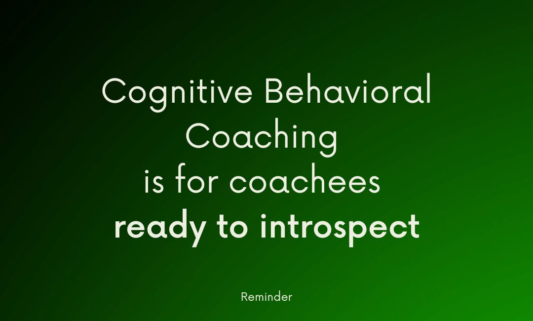 Thinking Smarter: Cognitive Behavioral Coaching and the 5 thinking traps every coach should know