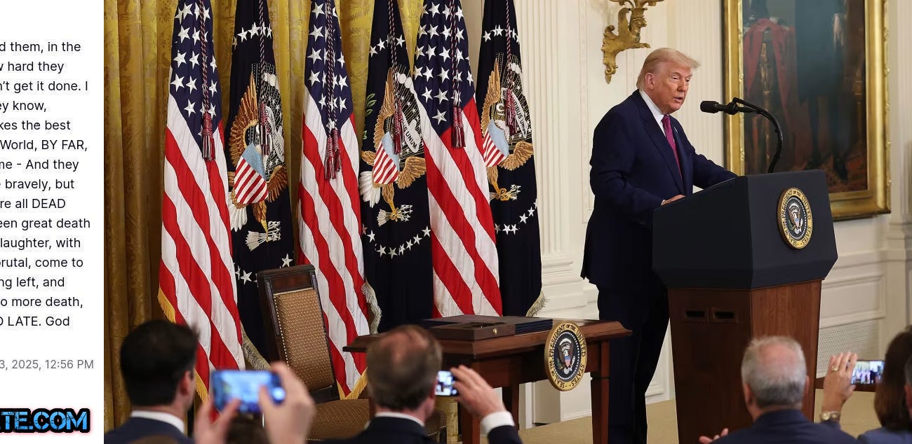 Trump: „Lehetőséget adtam Iránnak újra meg újra. Néhány iráni keményvonalas bátor szavakat használt, de mostanra már mind HALOTTAK!"