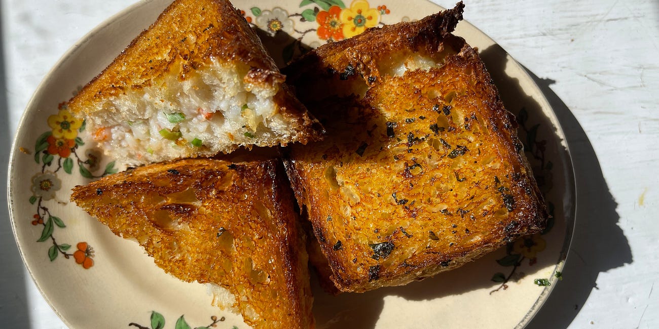 15 Minute Air Fryer Adobo Shrimp Toast Recipe...