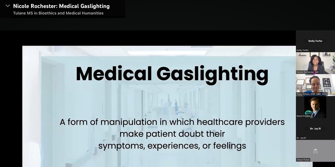 MEDICAL GASLIGHTING at the Individual-Personal and Institutional-Global Levels