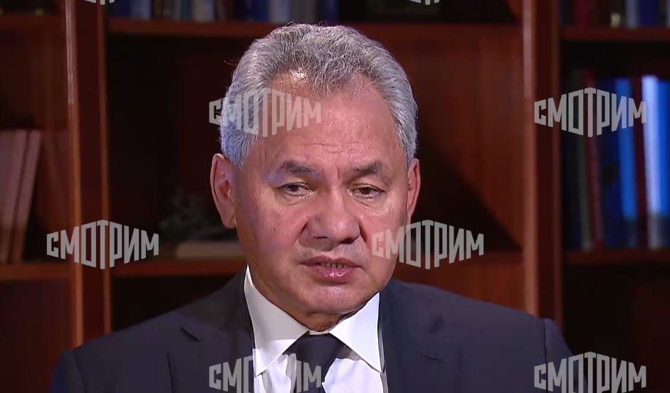 Should He Be Revealing This??? Shoigu Explains the Terms of the Kremlin's Secret Gentleman's Agreement to Not Bomb Key Targets in Ukraine!
