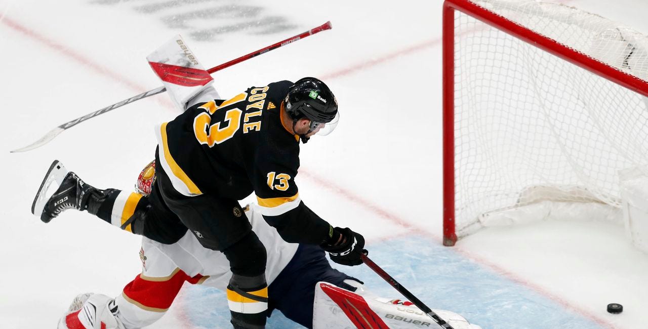 Charlie Coyle has continued to be a consistent source of offense 