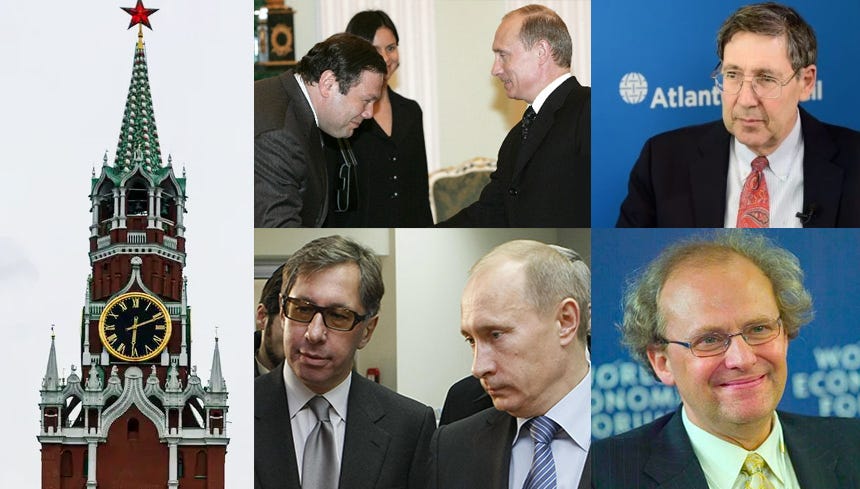 Who lobbied putin? Atlantic Council + Kremlin Oligarchs: friendship & sanctions off