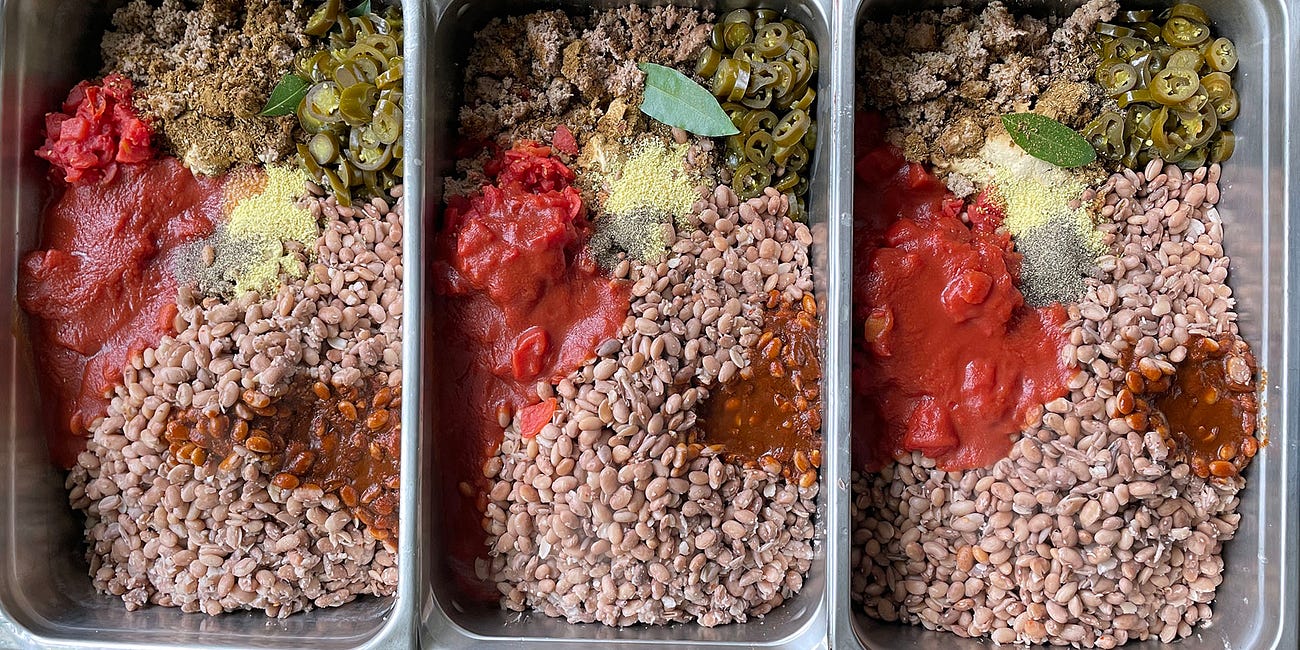 Turkey Chili for 150