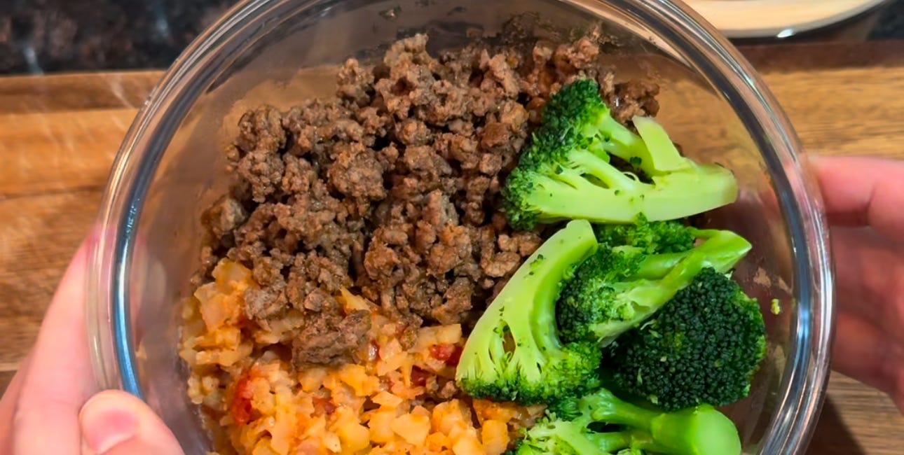 Flavorful & Affordable 5-Day Ground Beef and Cauliflower Rice Meal Prep