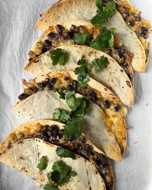 Baked Black Bean Tacos (or are they quesadillas??)