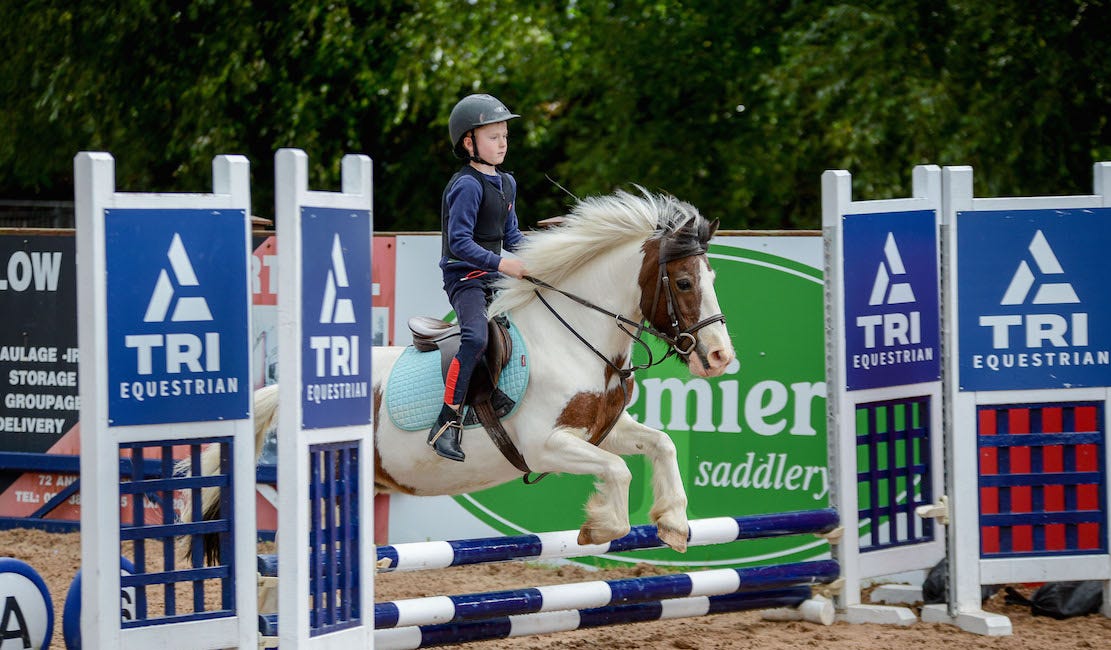 Show jumping action from the Meadows