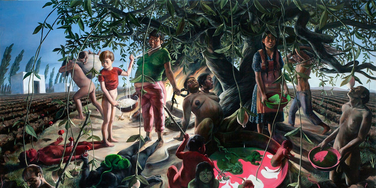 Nudity and allegory in the spectacular paintings of Daniel Lezama