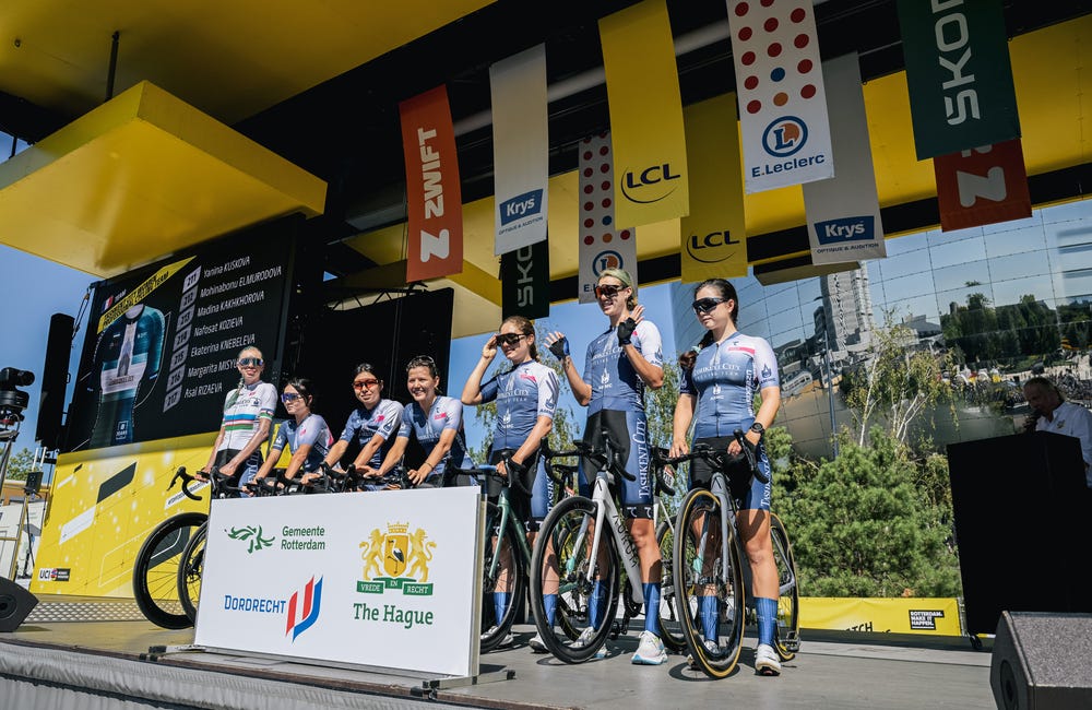 Tour de France Femmes: Tashkent lose four riders on day one, but they still deserve to be there