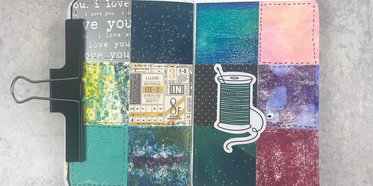 Daily Pages 11/30/23: Every (faux) Stitch Counts 