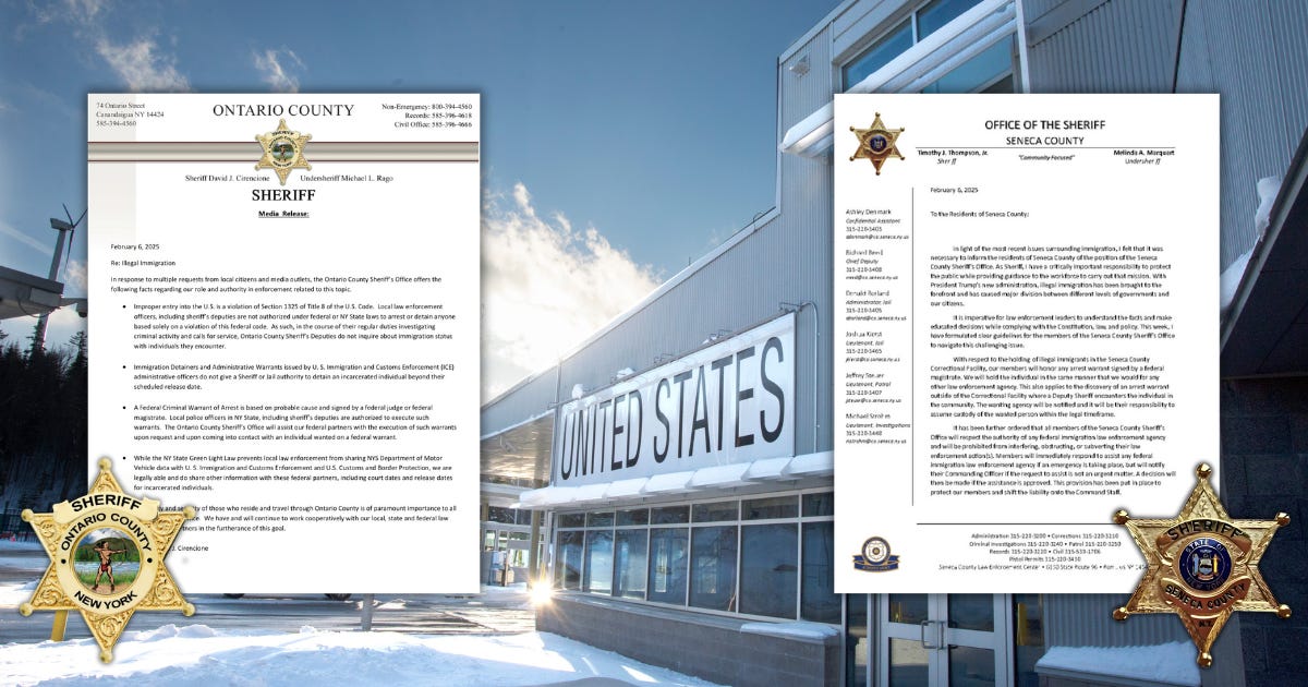 Ontario and Seneca County Sheriffs Clarify Roles in Immigration Enforcement