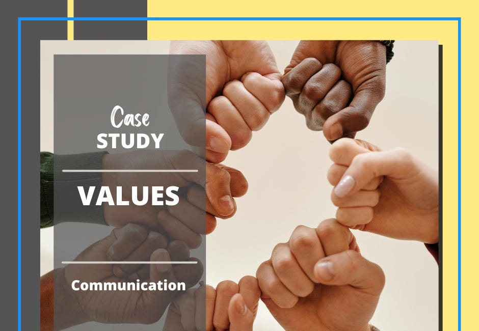 Case Study #19: How to (Not) Communicate Your Values