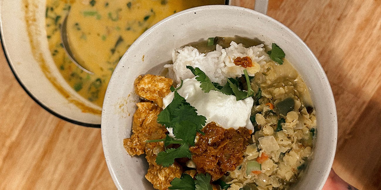Dal Bhat (Lentil Curry with Rice)