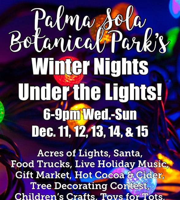 Palma Sola Botanical Park Shines Bright with Winter Lights Celebration 
