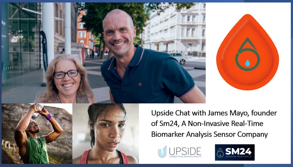 💧Upside Chat with James Mayo, Founder of Sm24, A Non-Invasive Real-Time Biomarker Analysis Sensor Company