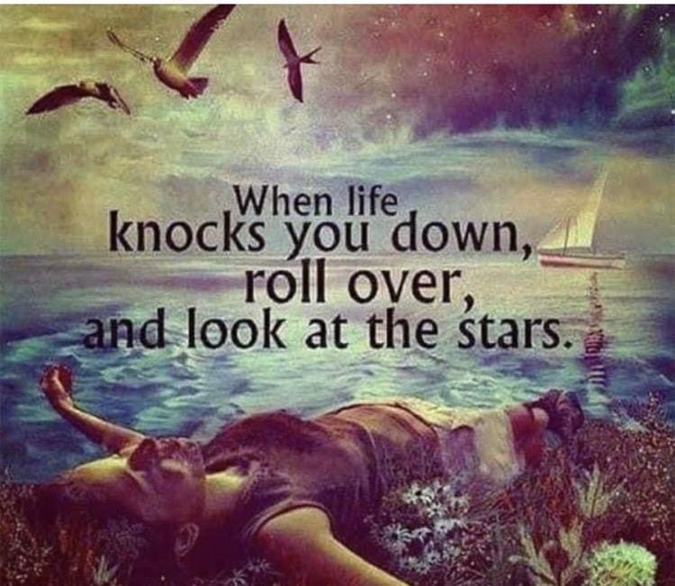 When Life Knocks You Down, Roll Over And Look At The Stars