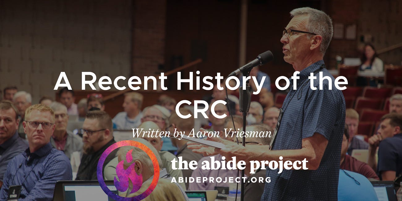 A Recent History of the Christian Reformed Church