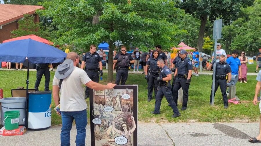 Christian Evangelist Passing Out ‘Anti-Abortion’ Literature Arrested At Arts Festival