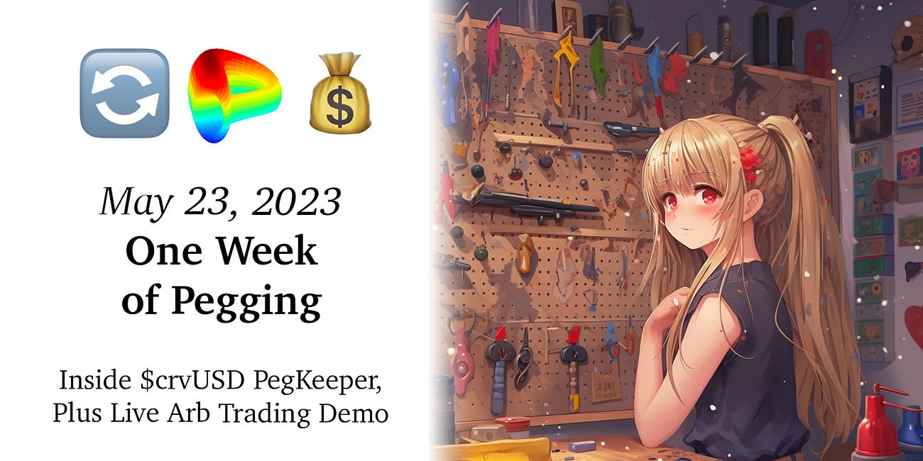 May 23, 2023: One Week of Pegging 🔄💰