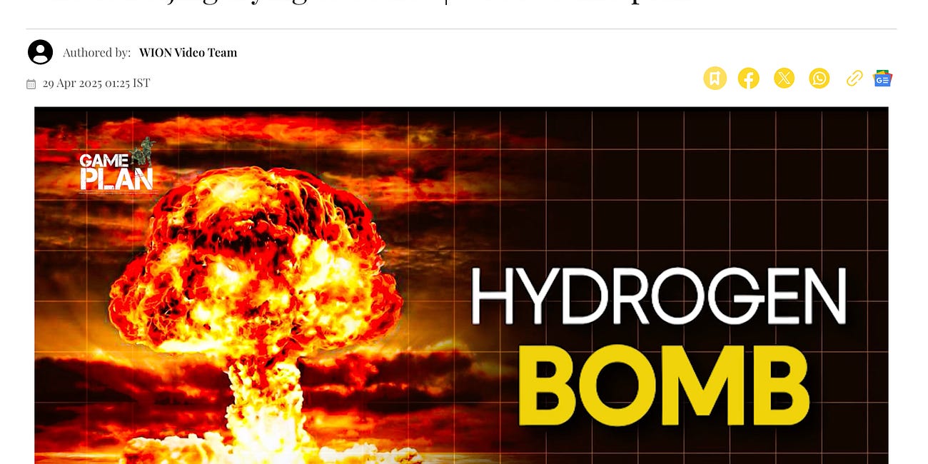 On the "non-nuclear hydrogen bomb"