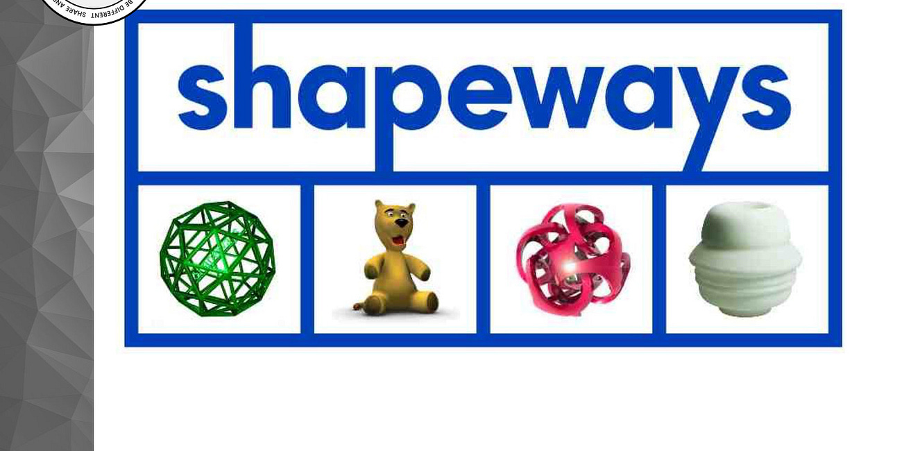 08-15-2017: Peter Weijmarshausen - the co-founder of Shapeways, stepped down from his position as CEO