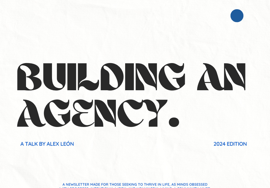 I´m building a creative agency. 