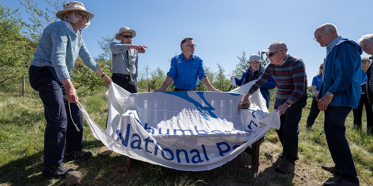 Bench honours couple’s century of service to Northumberland National Park