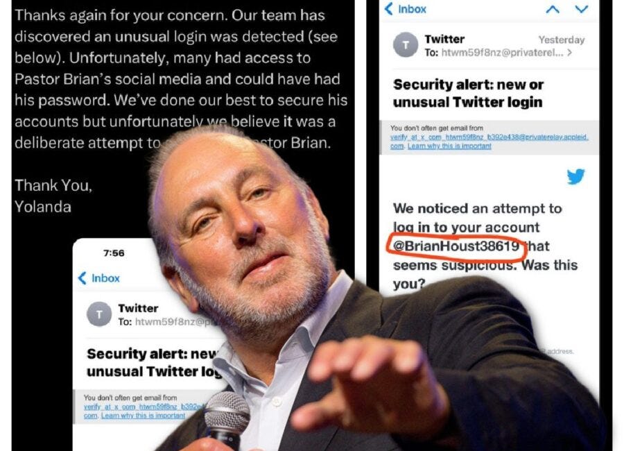 Breaking! Brian Houston Gives LUDICROUS ‘Final Comment’ On ‘Girls Kissing’ Post, Claim Perp Is ‘Known’ to Him