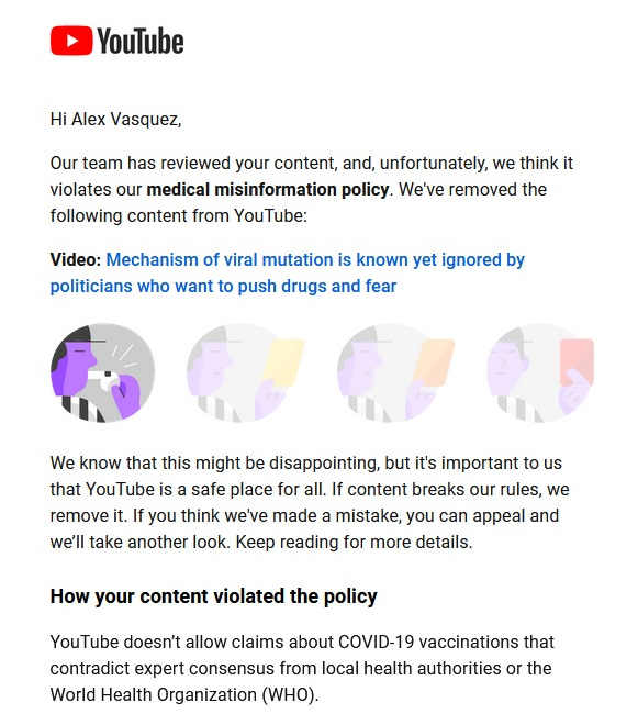 YouTube continues censorship and blocking of legitimate science May 12, 2023