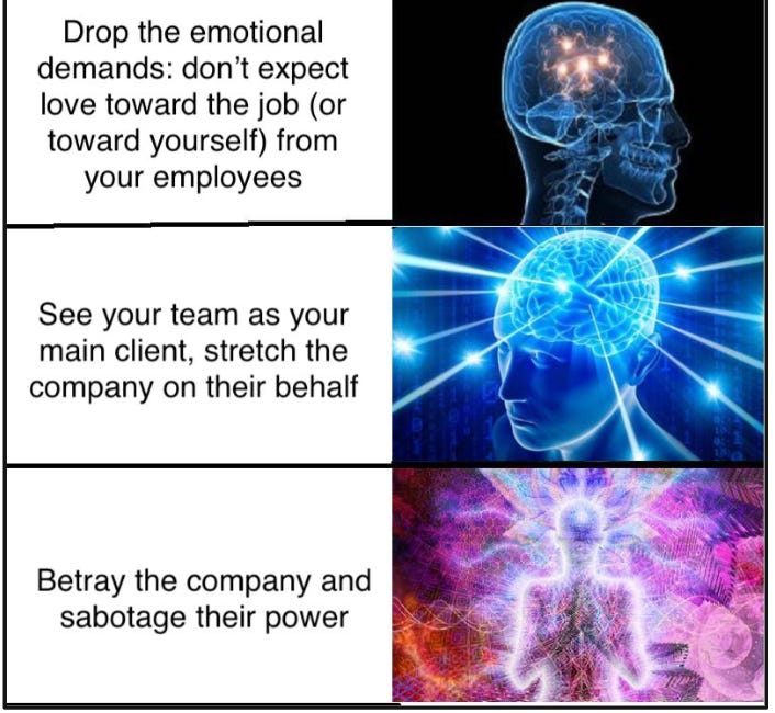 The levels of being a “cool” boss