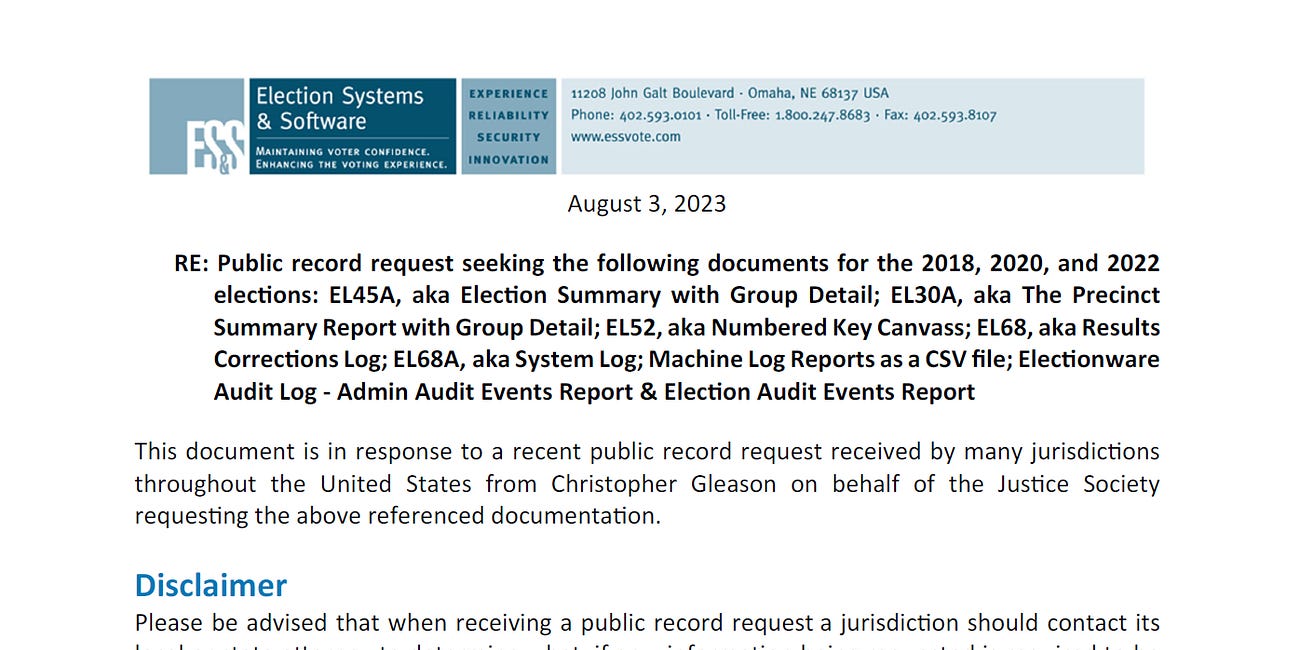 IS ES&S HIDING EVIDENCE OF WIDESPREAD ELECTION FRAUD?