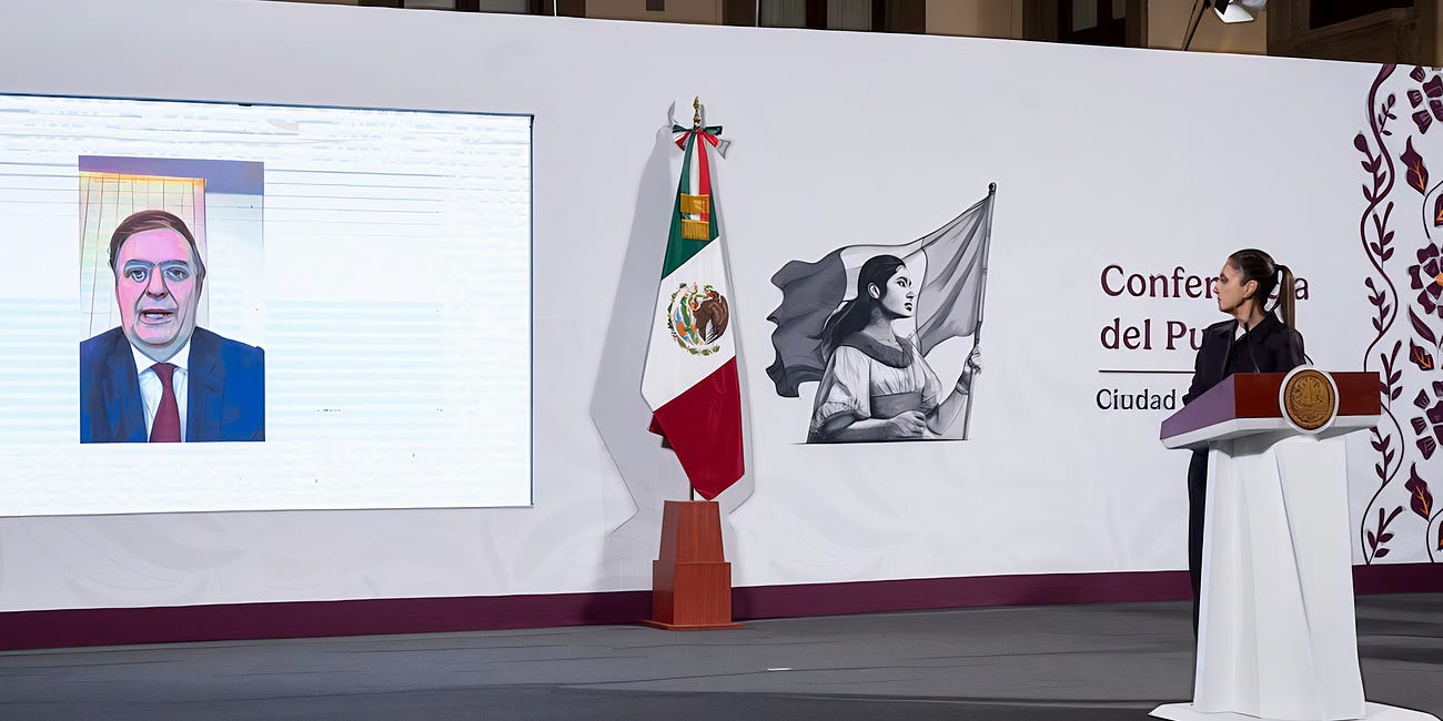 Sheinbaum responderá a aranceles de Trump el 3 de abril; Ebrard negocia "trato preferente" en EU