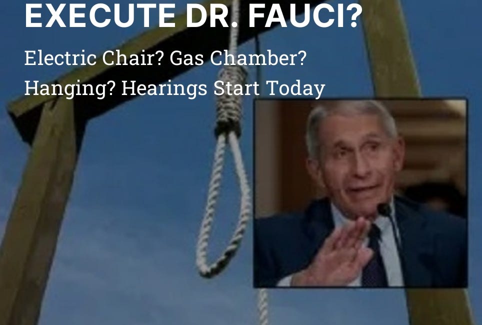 WHEN SHOULD WE EXECUTE DR. FAUCI?